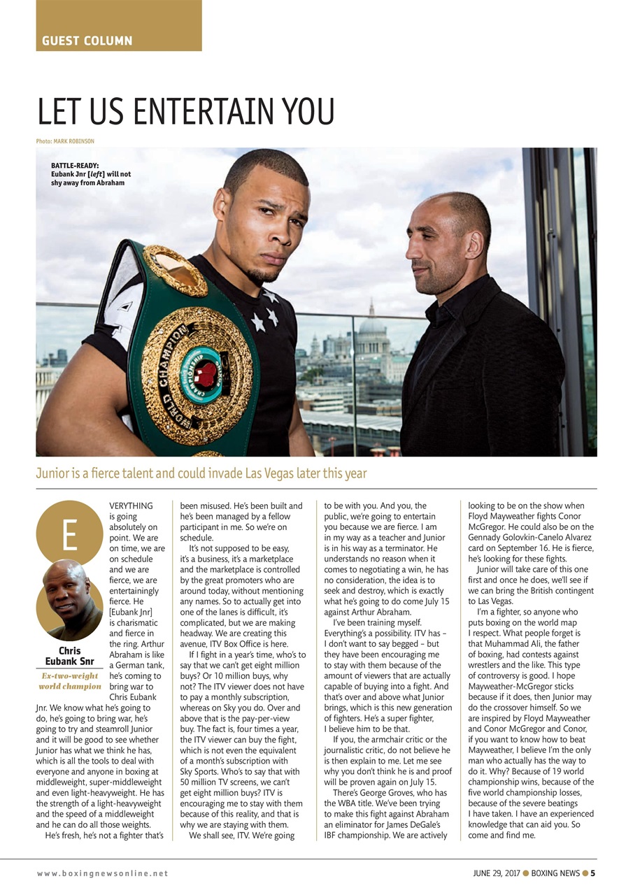 Boxing News Preview Pages