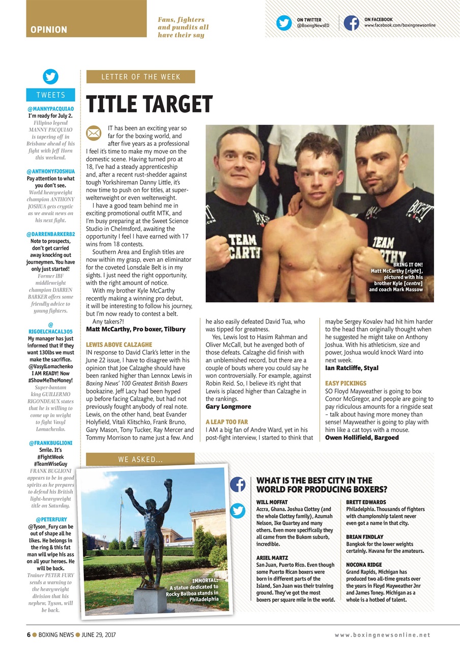 Boxing News Preview Pages