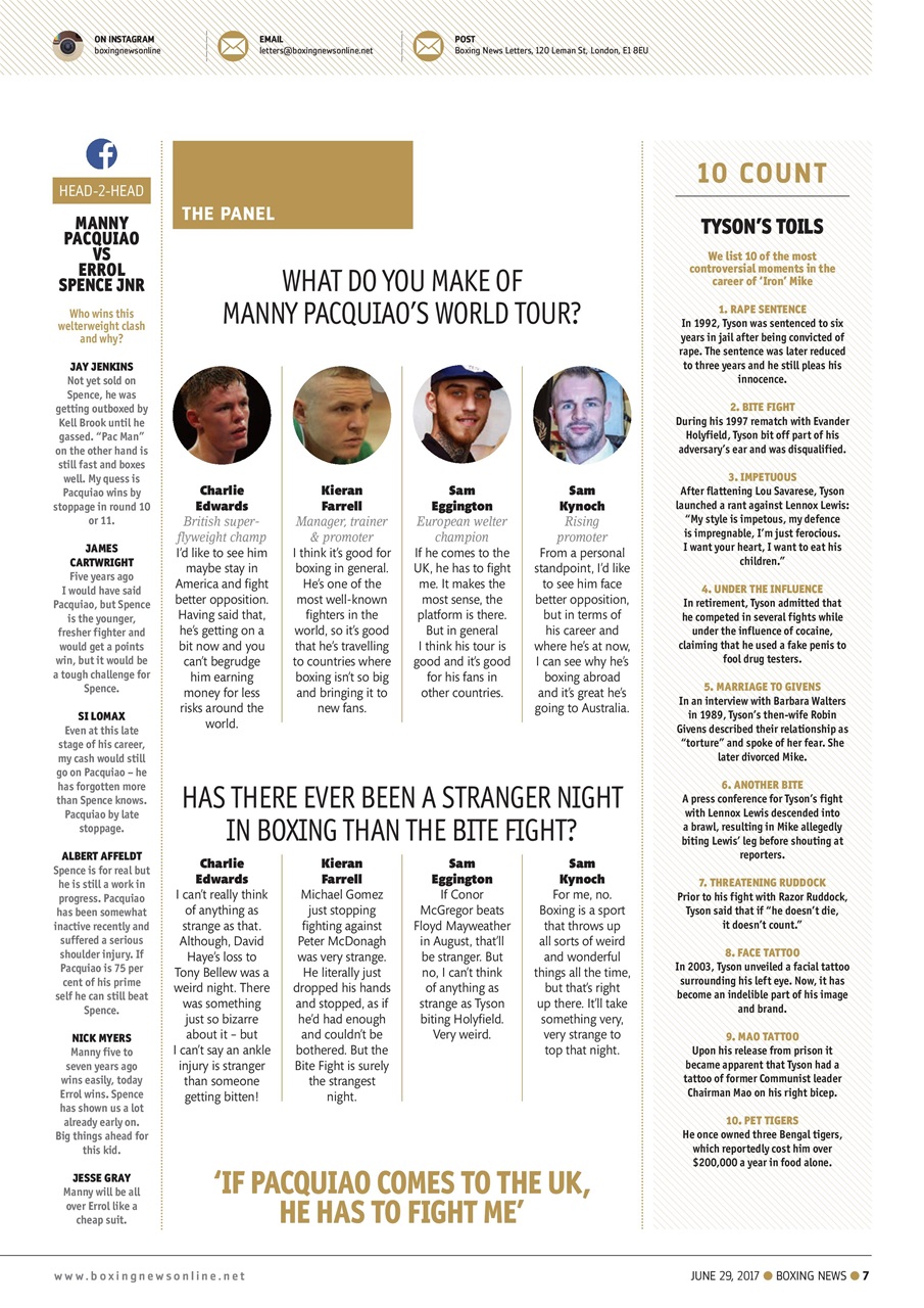 Boxing News Preview Pages