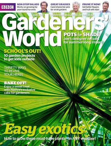 BBC Gardeners’ World Magazine issue July 2017