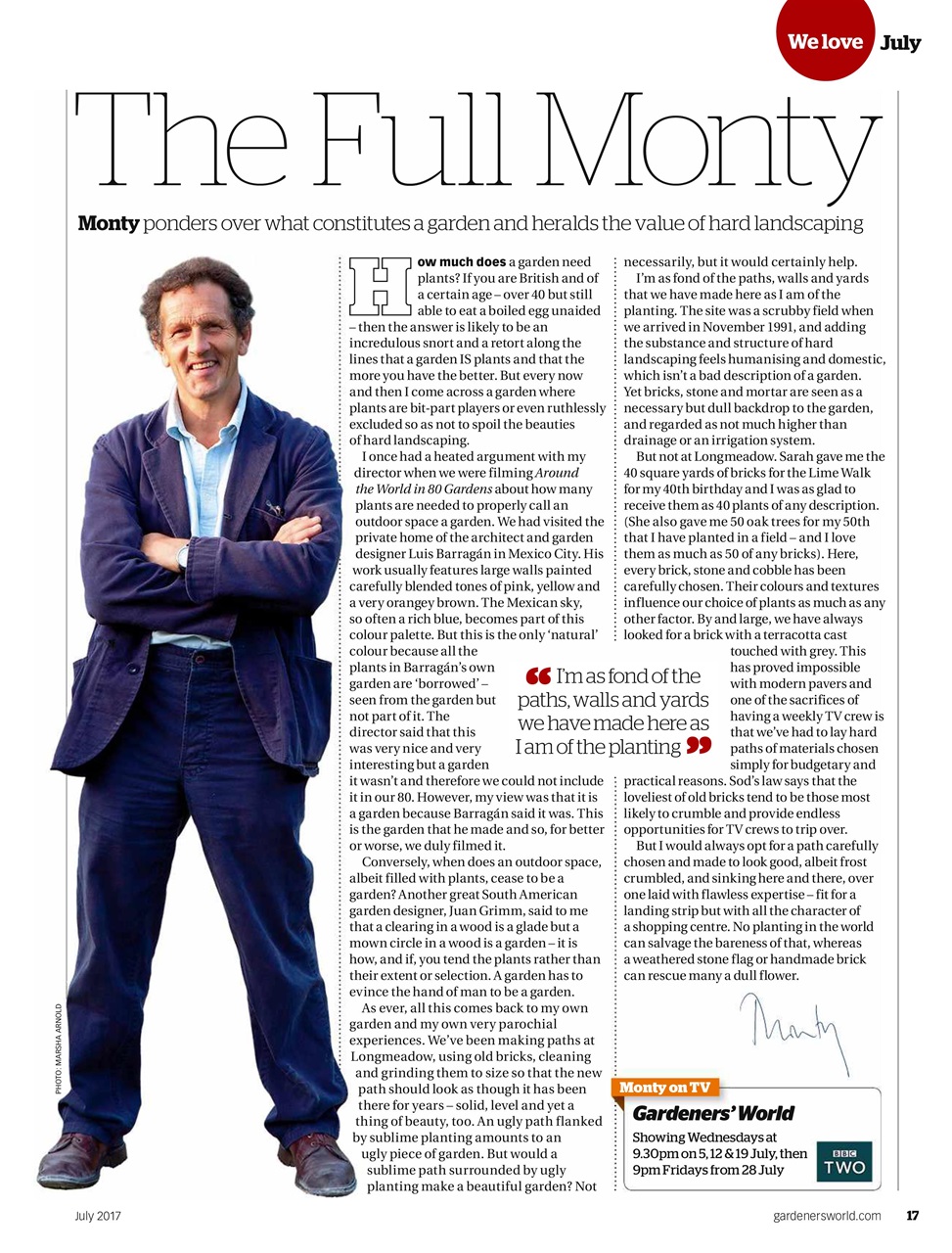 BBC Gardeners’ World Magazine Preview Pages