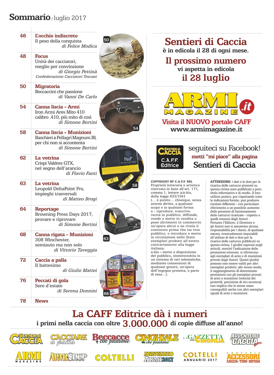 SENTIERI DI CACCIA Preview Pages