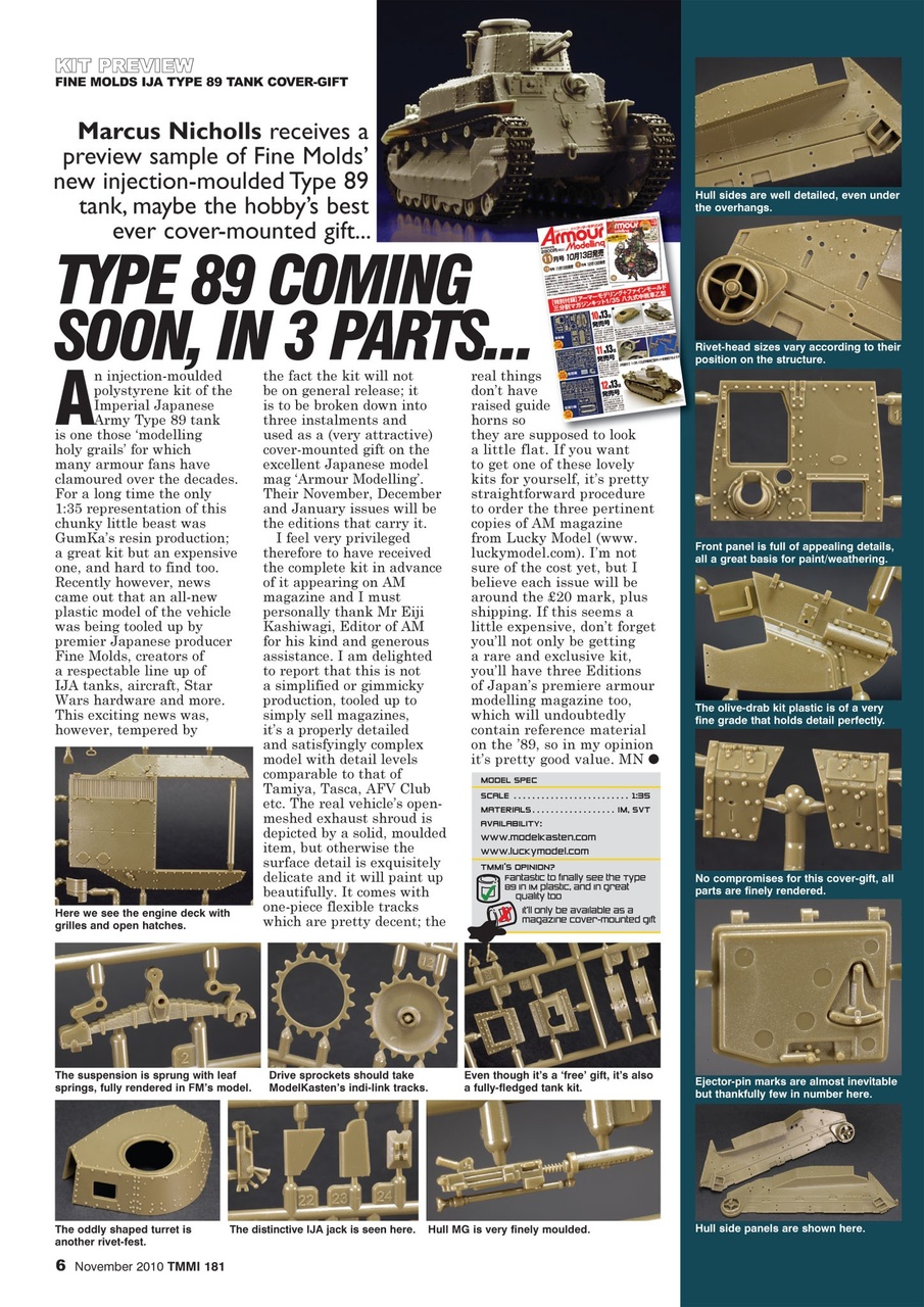 Tamiya Model Magazine Preview Pages