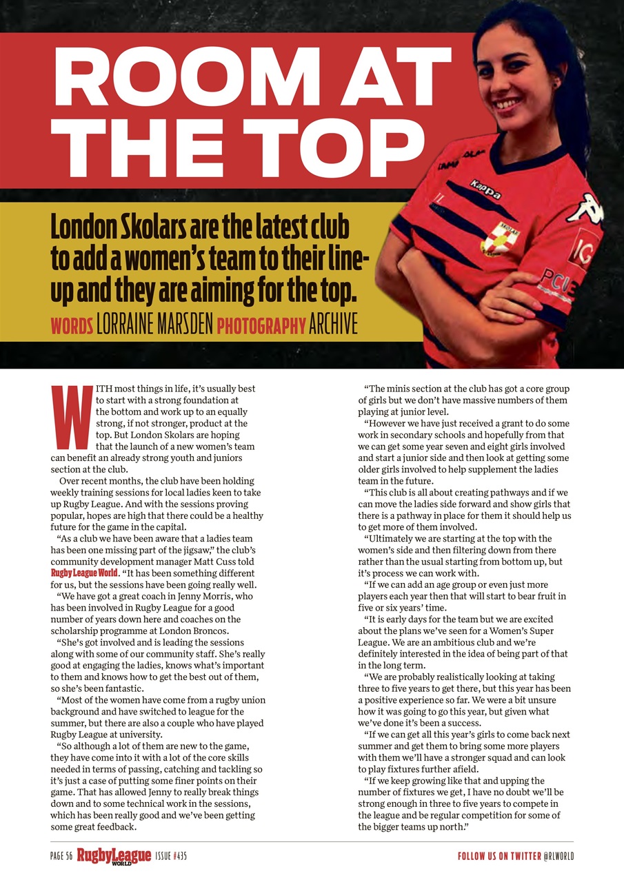 Rugby League World Preview Pages