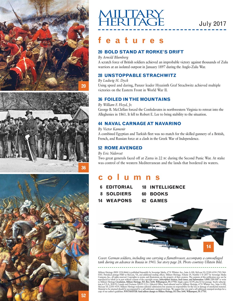 Military Heritage Preview Pages
