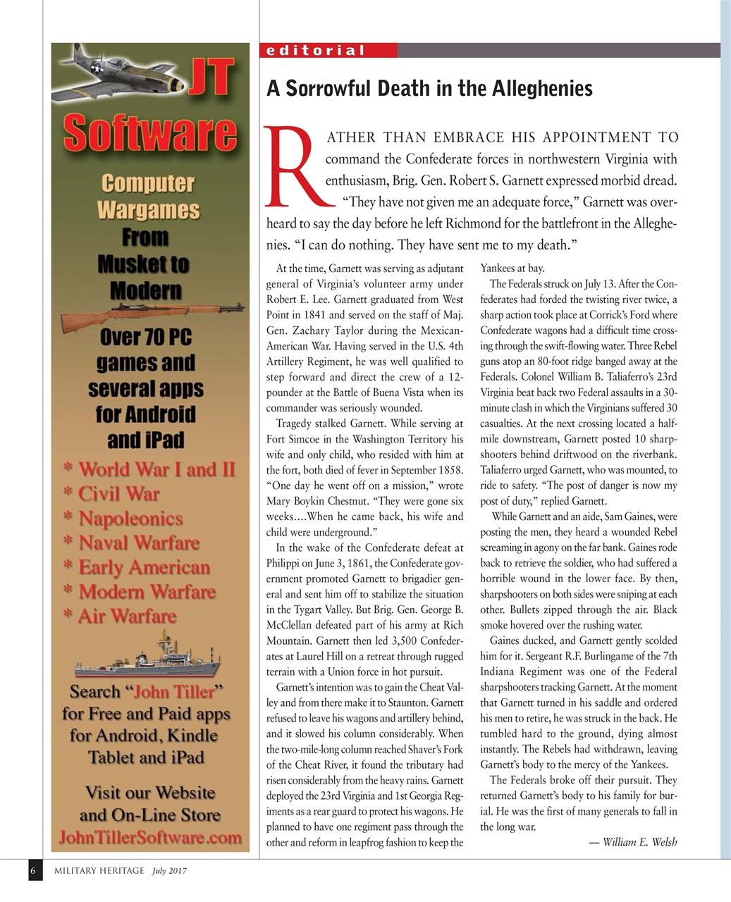 Military Heritage Preview Pages