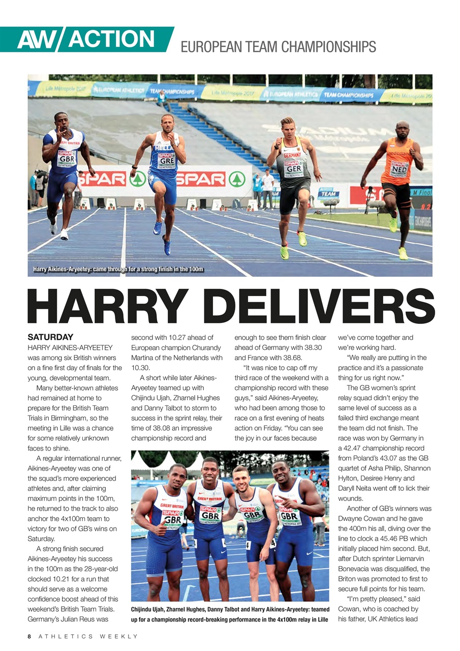 AW – Athletics Weekly Magazine Preview Pages