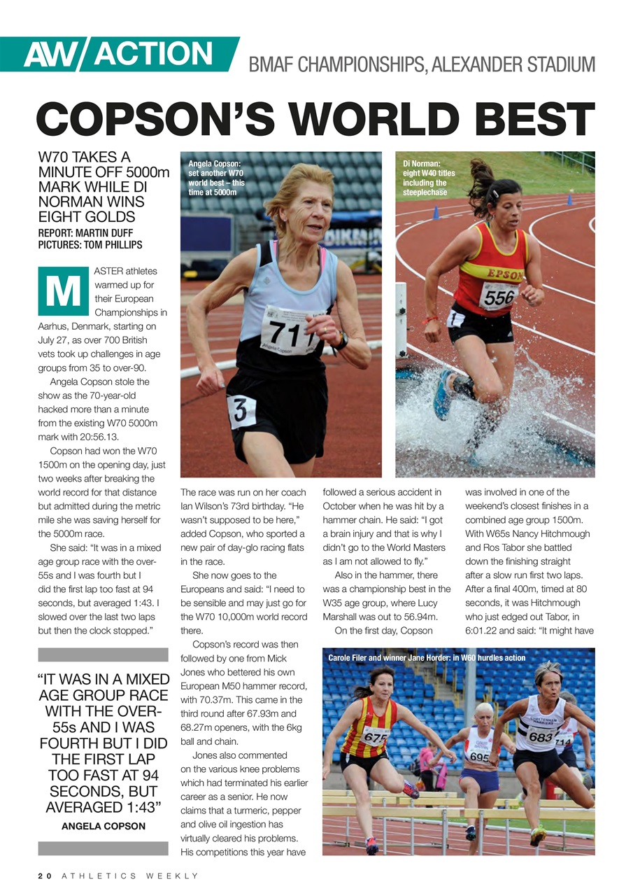 AW – Athletics Weekly Magazine Preview Pages