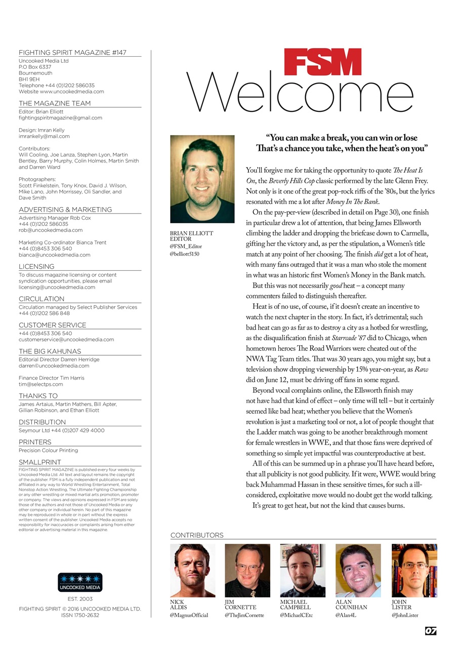 Wrestletalk Magazine Preview Pages