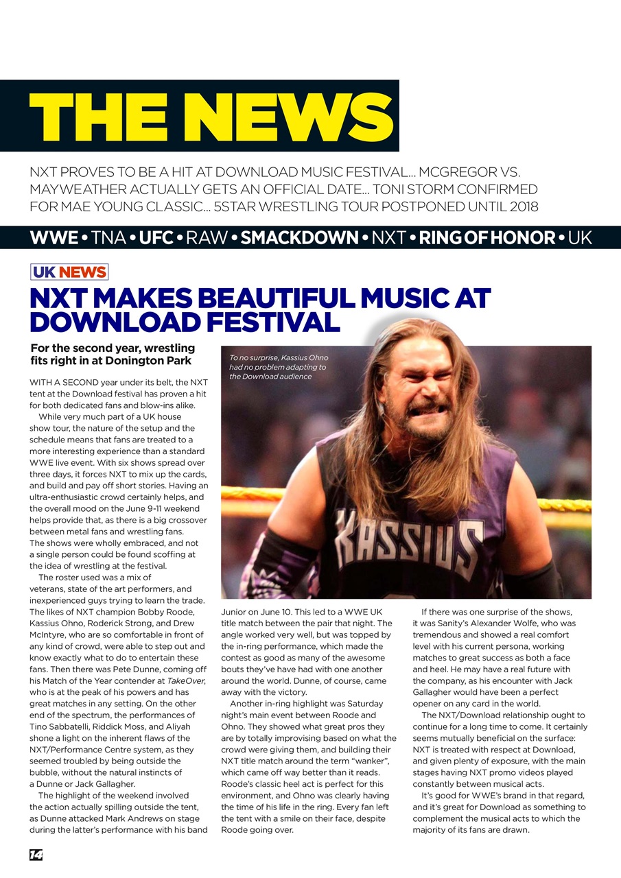 Wrestletalk Magazine Preview Pages
