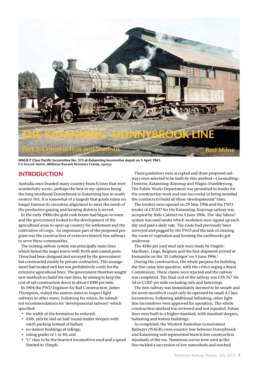 Australian Railway History Preview Pages