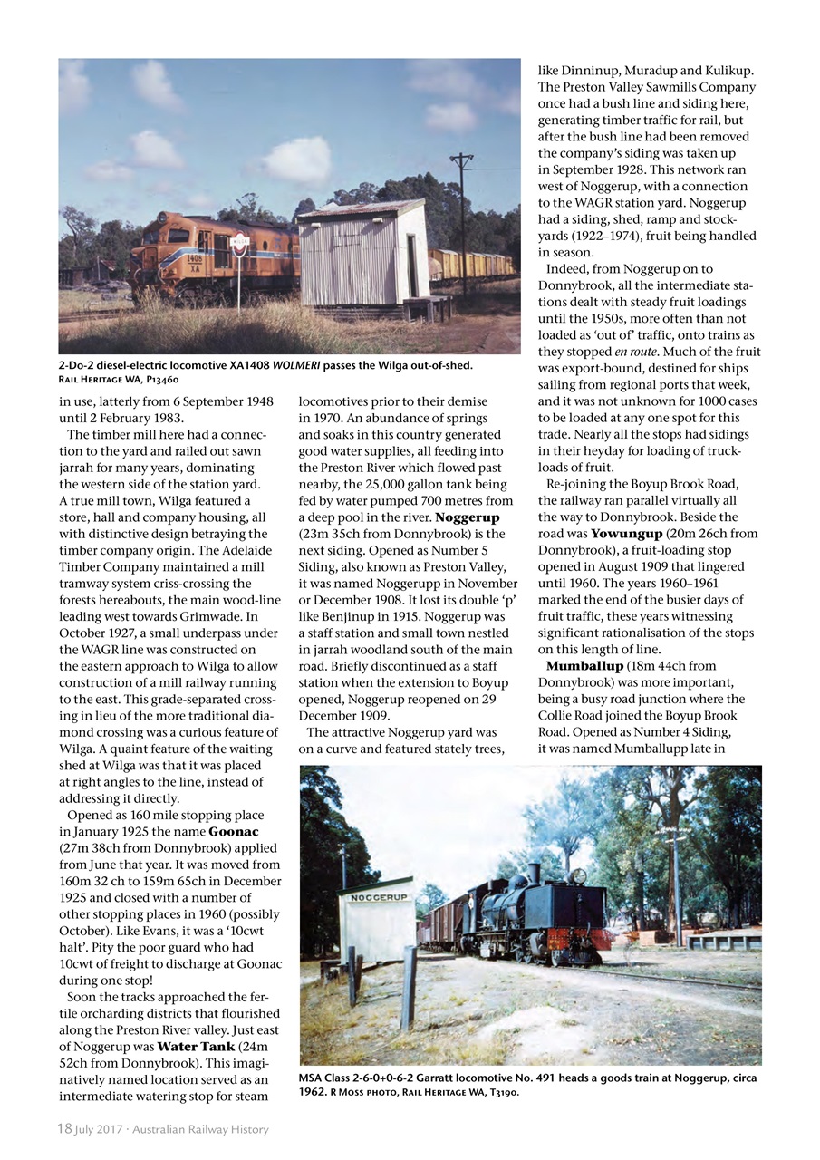 Australian Railway History Preview Pages