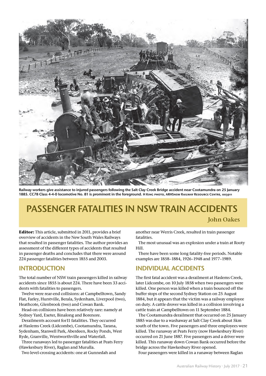 Australian Railway History Preview Pages