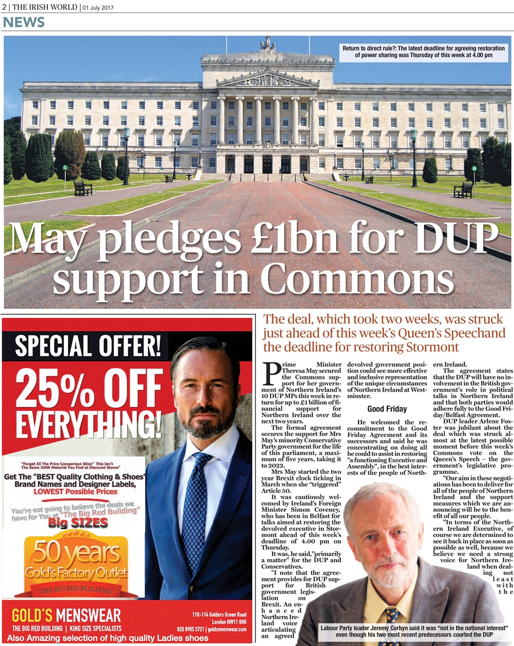 Irish World Preview Pages