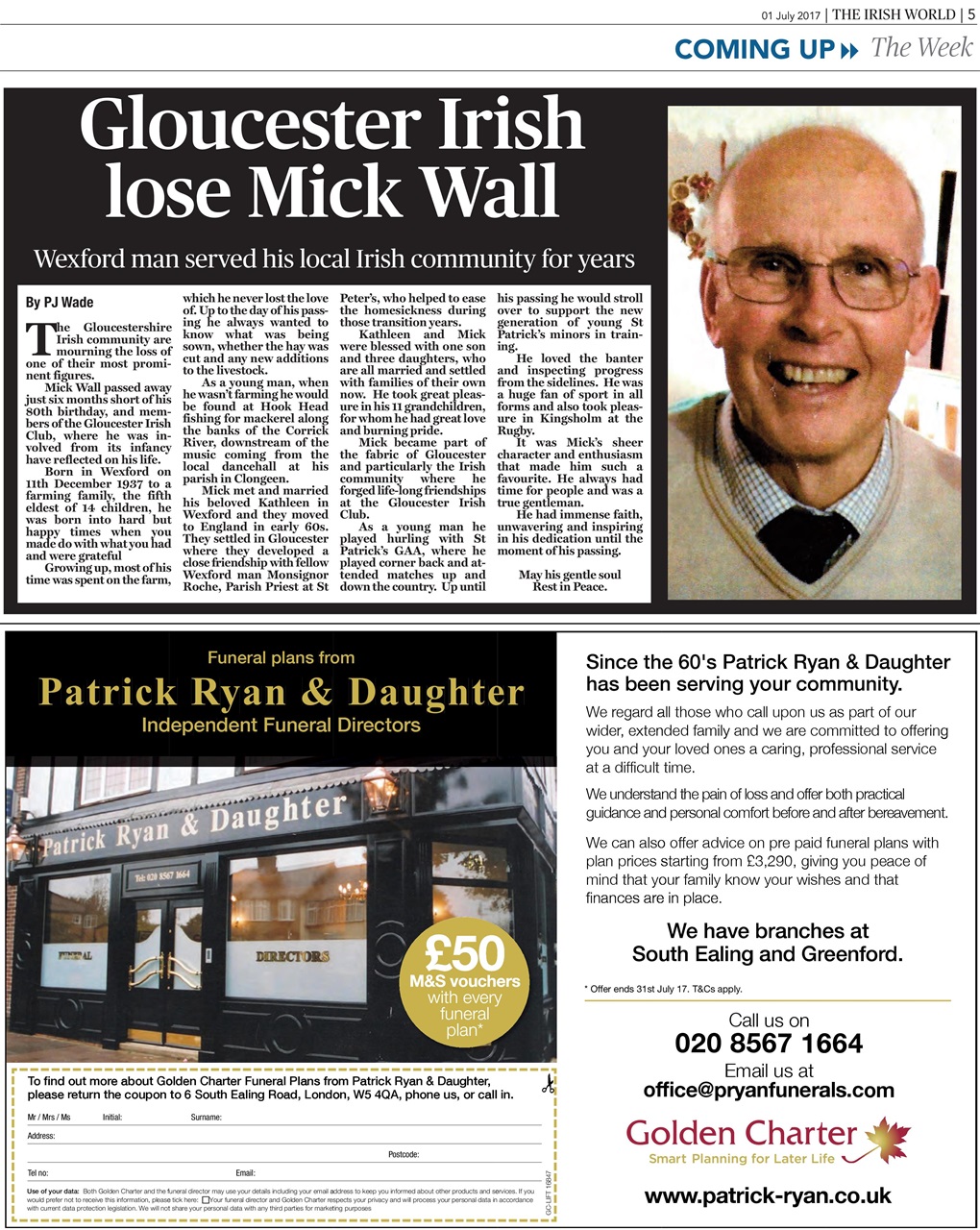 Irish World Preview Pages