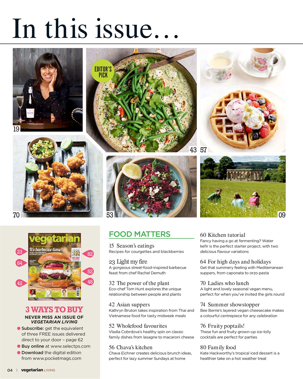 Vegetarian Living Preview Pages