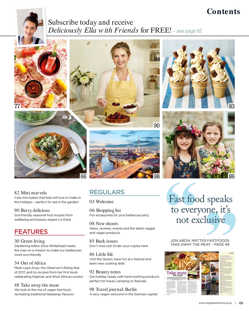 Vegetarian Living Preview Pages