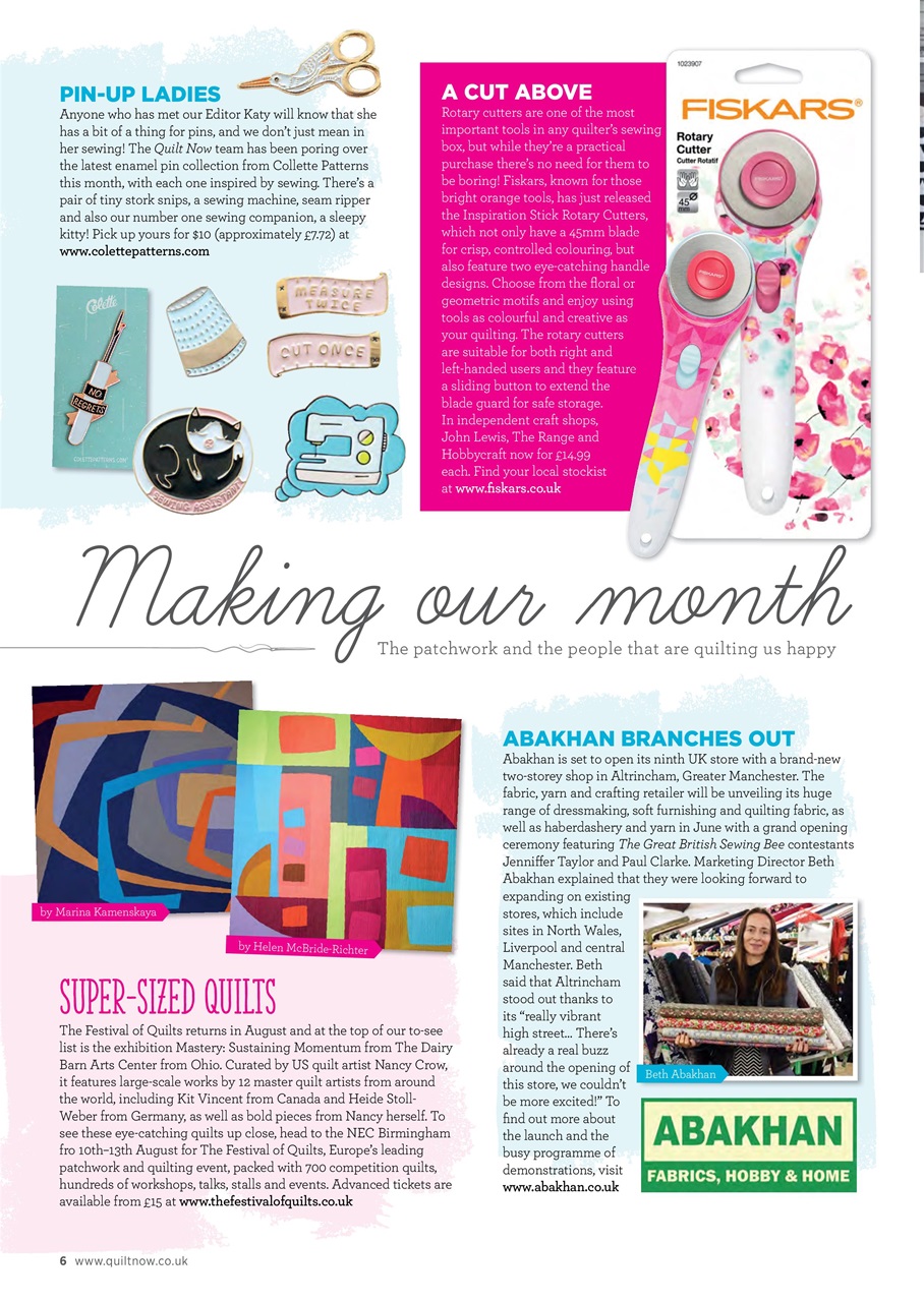Quilt Now Preview Pages