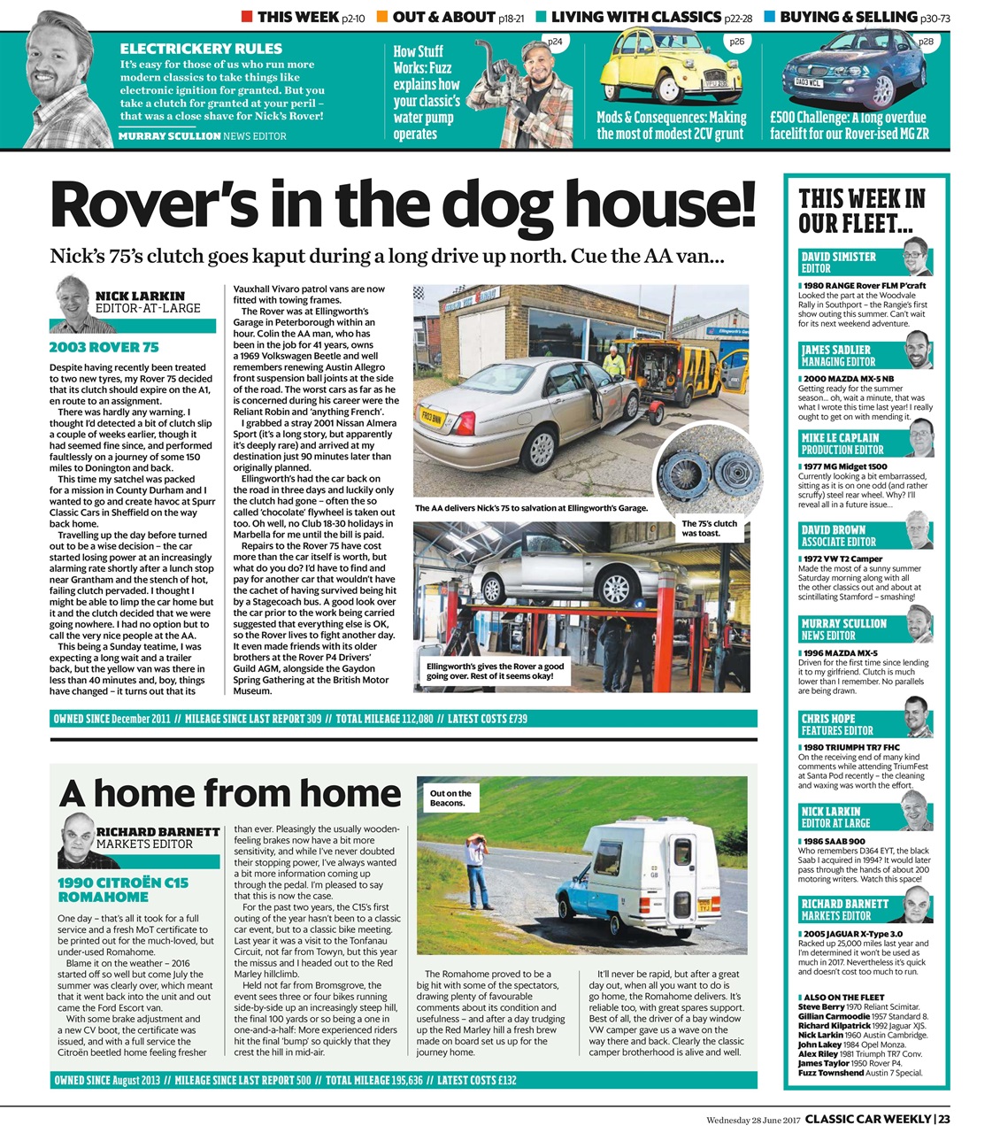 Classic Car Weekly Preview Pages