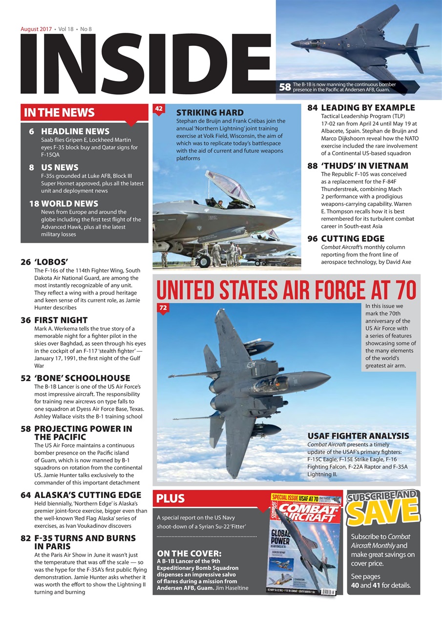 Combat Aircraft Journal Preview Pages