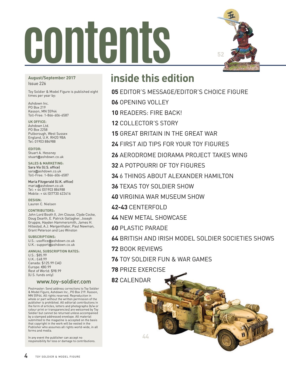 Toy Soldier & Model Figure Preview Pages
