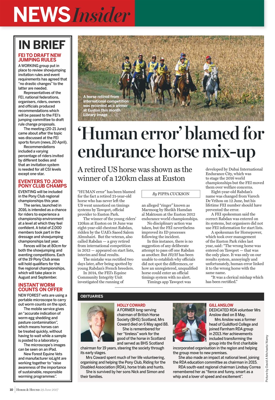 Horse & Hound Preview Pages