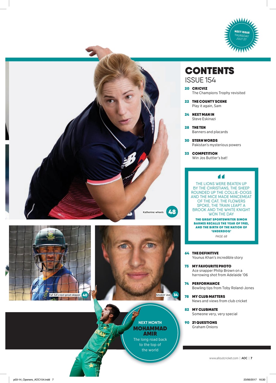 Wisden Cricket Monthly Preview Pages