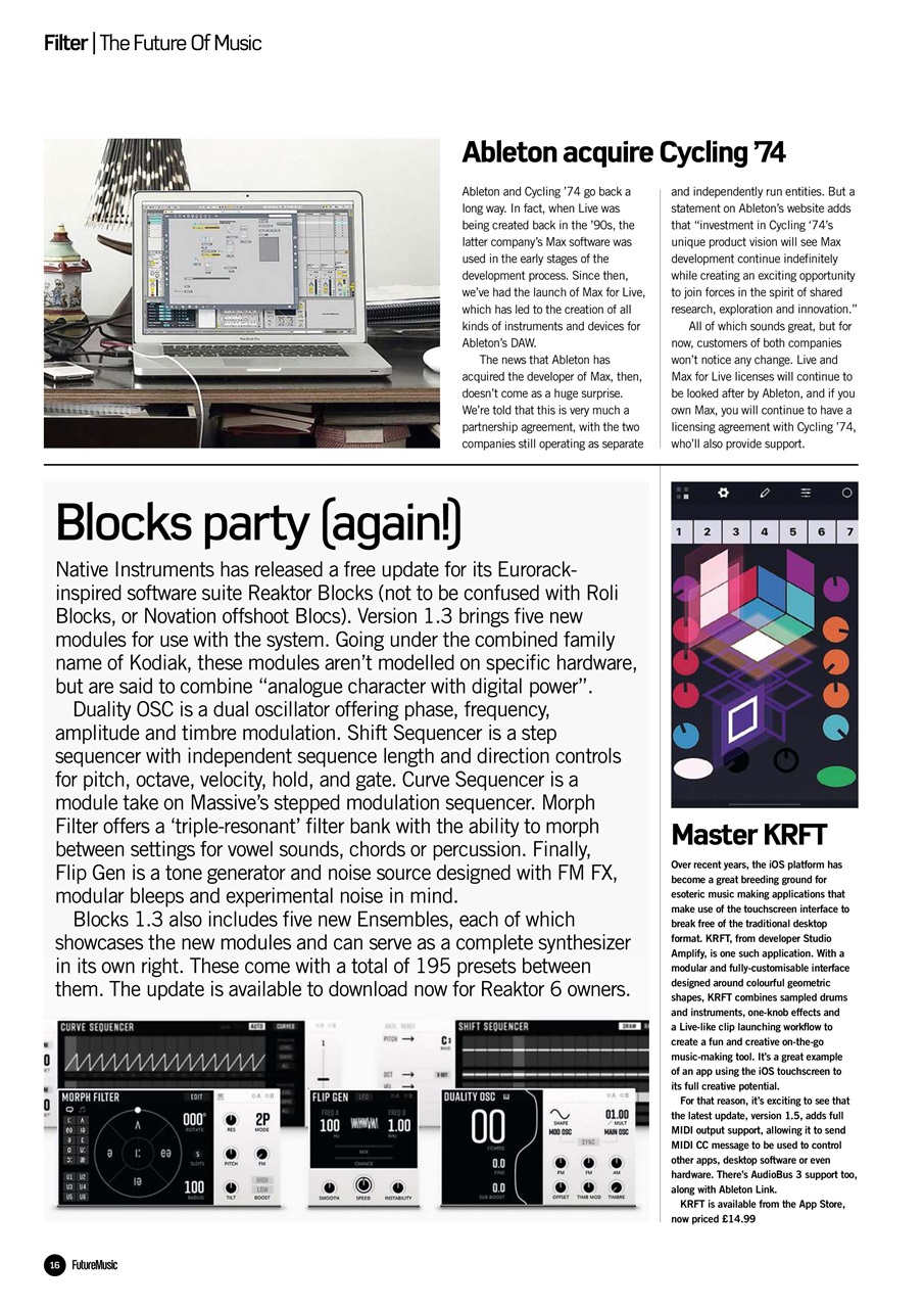 Future Music Preview Pages