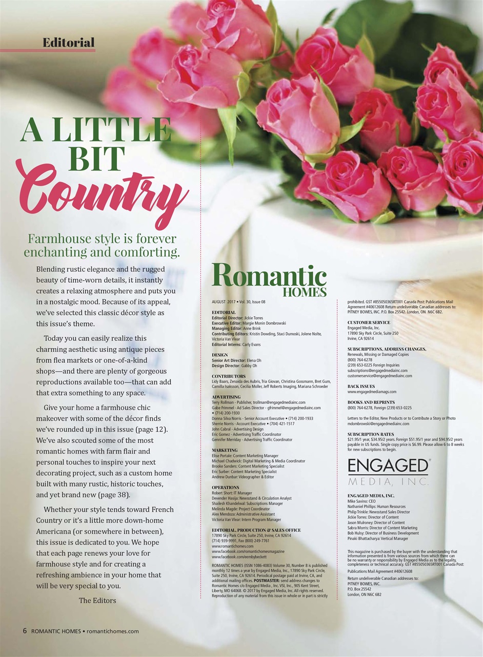 Romantic Homes Preview Pages