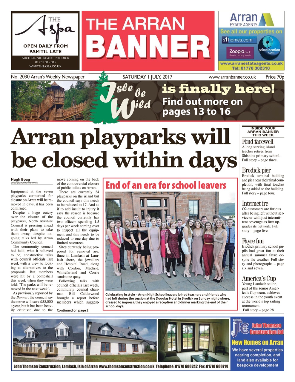 Arran Banner Preview Pages