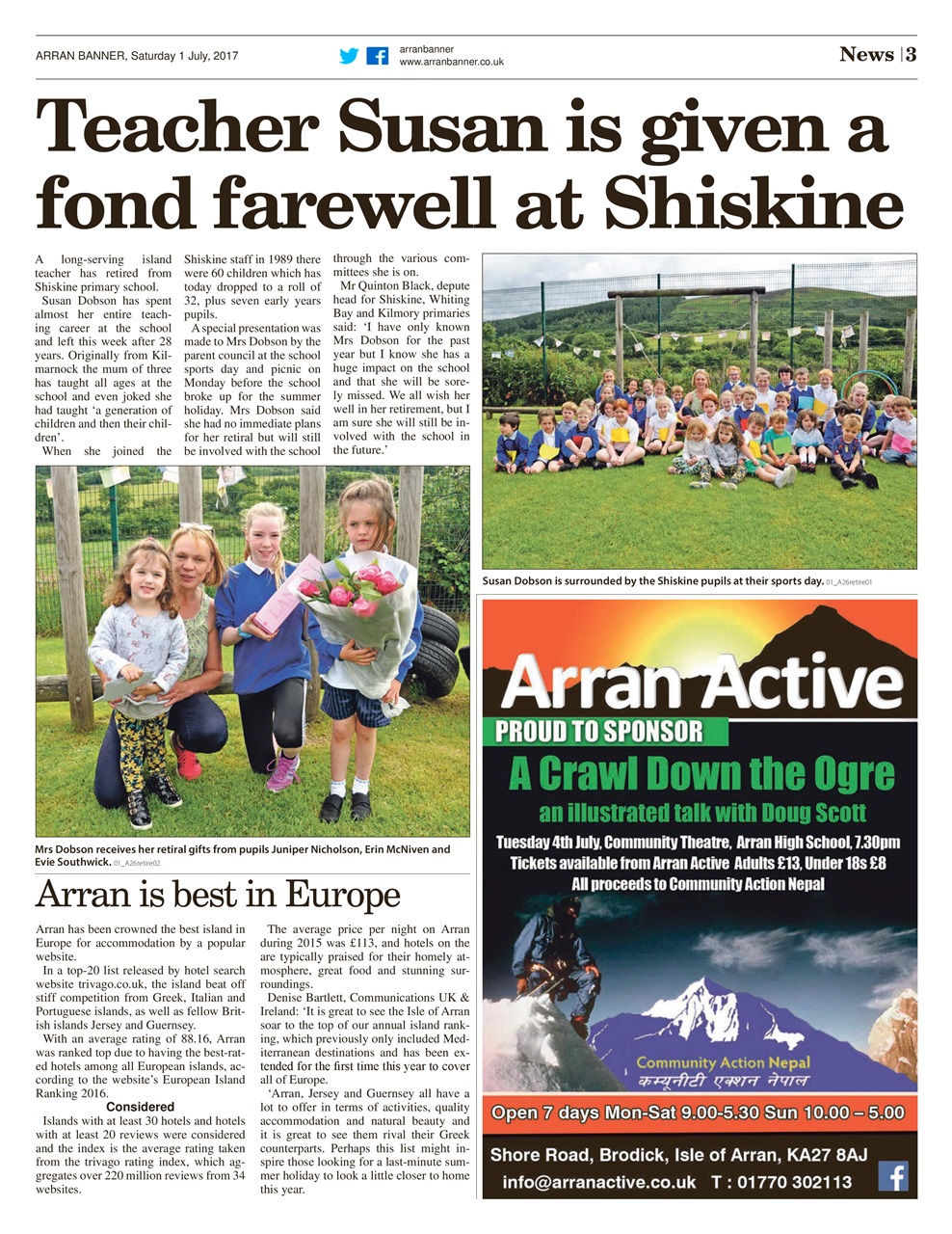 Arran Banner Preview Pages