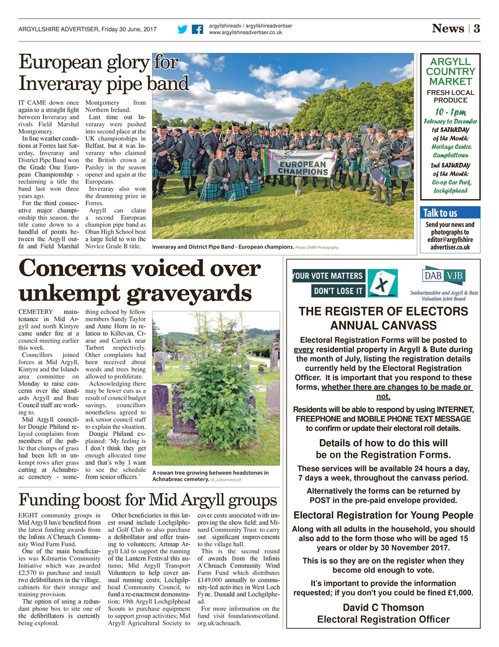 Argyllshire Advertiser Preview Pages