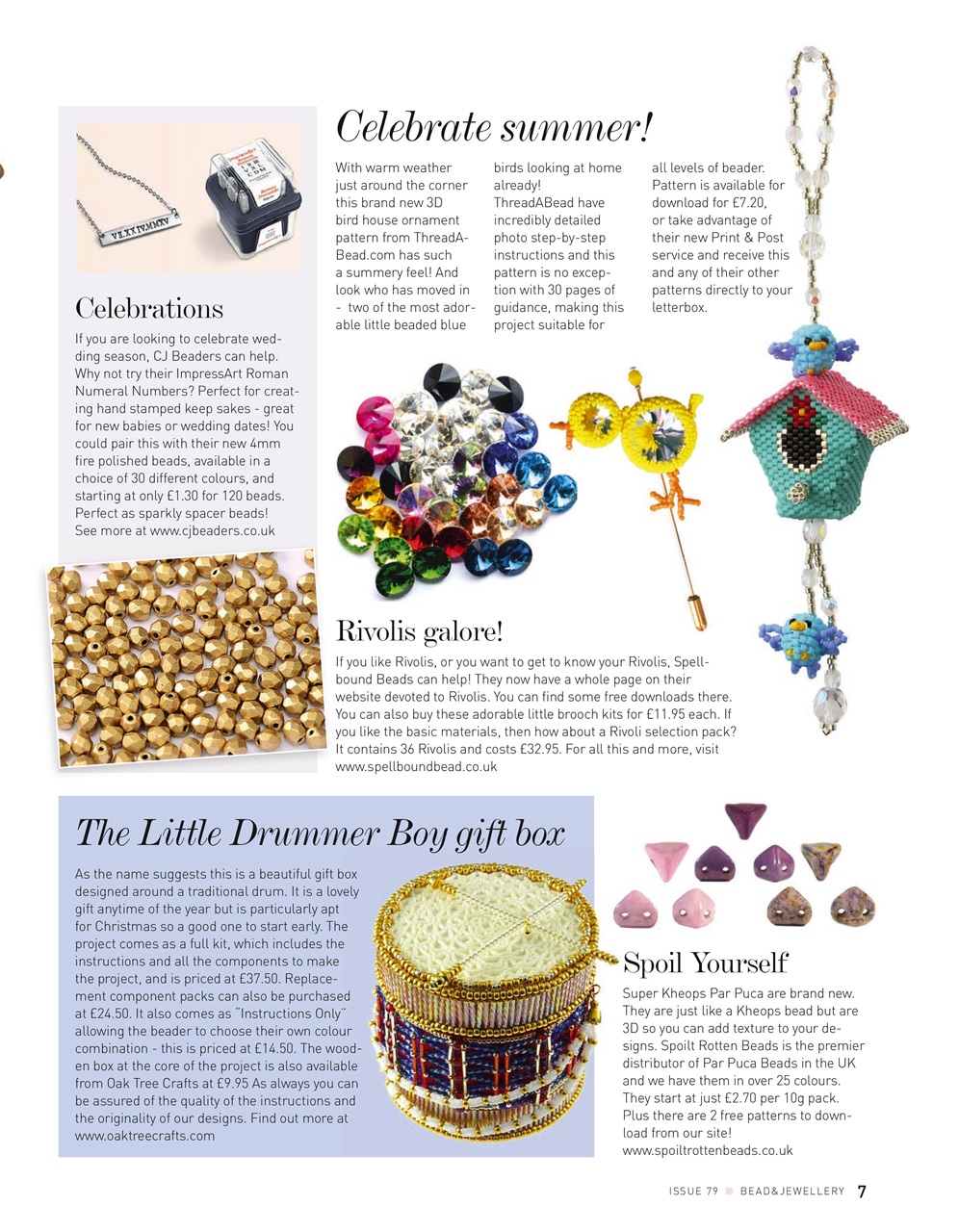 Bead & Jewellery Magazine Preview Pages