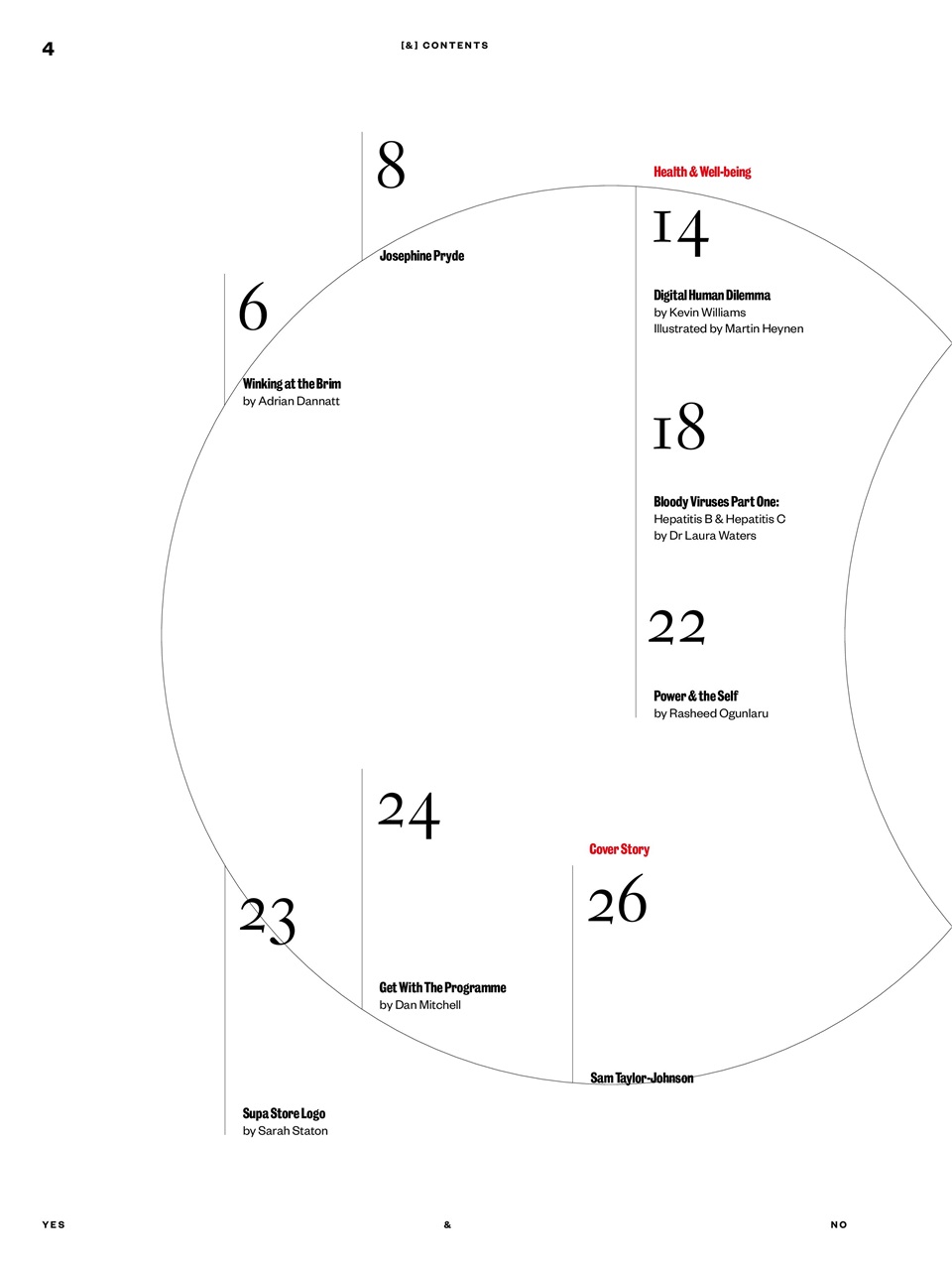 Yes & No Magazine Preview Pages