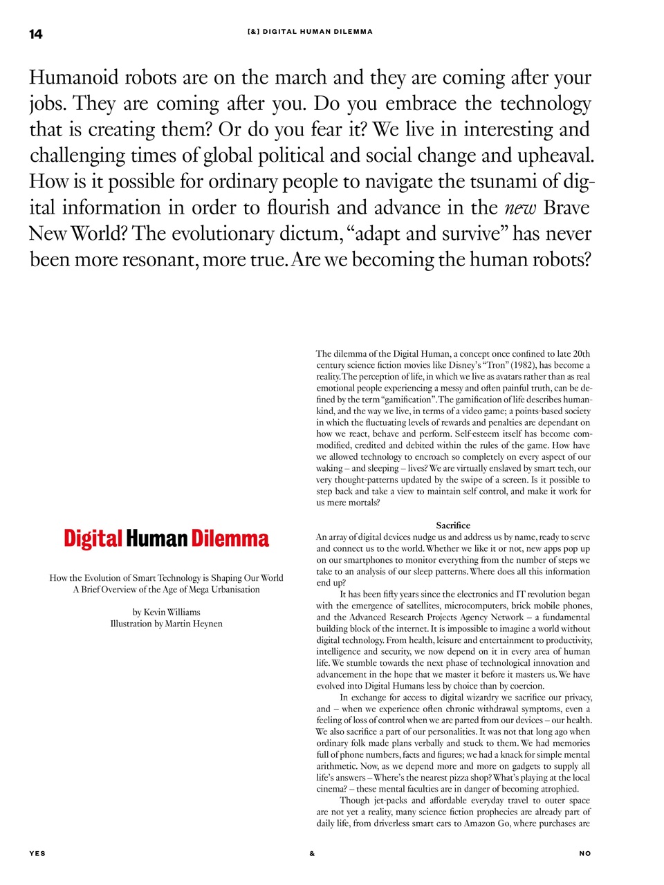 Yes & No Magazine Preview Pages