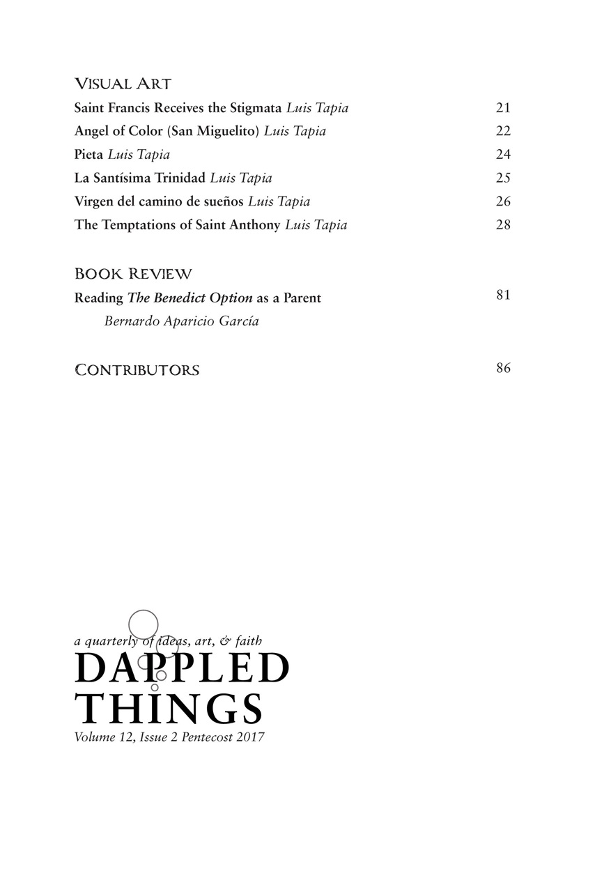 Dappled Things Preview Pages