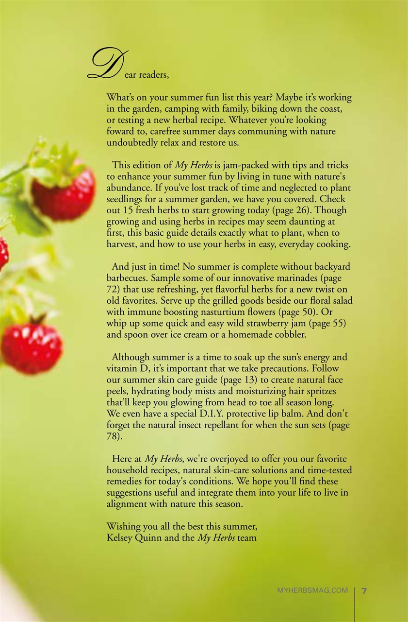 My Herbs Magazine Preview Pages