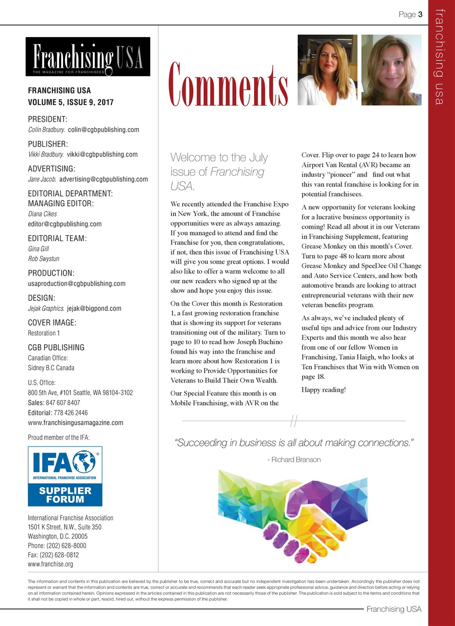 Franchising USA Preview Pages