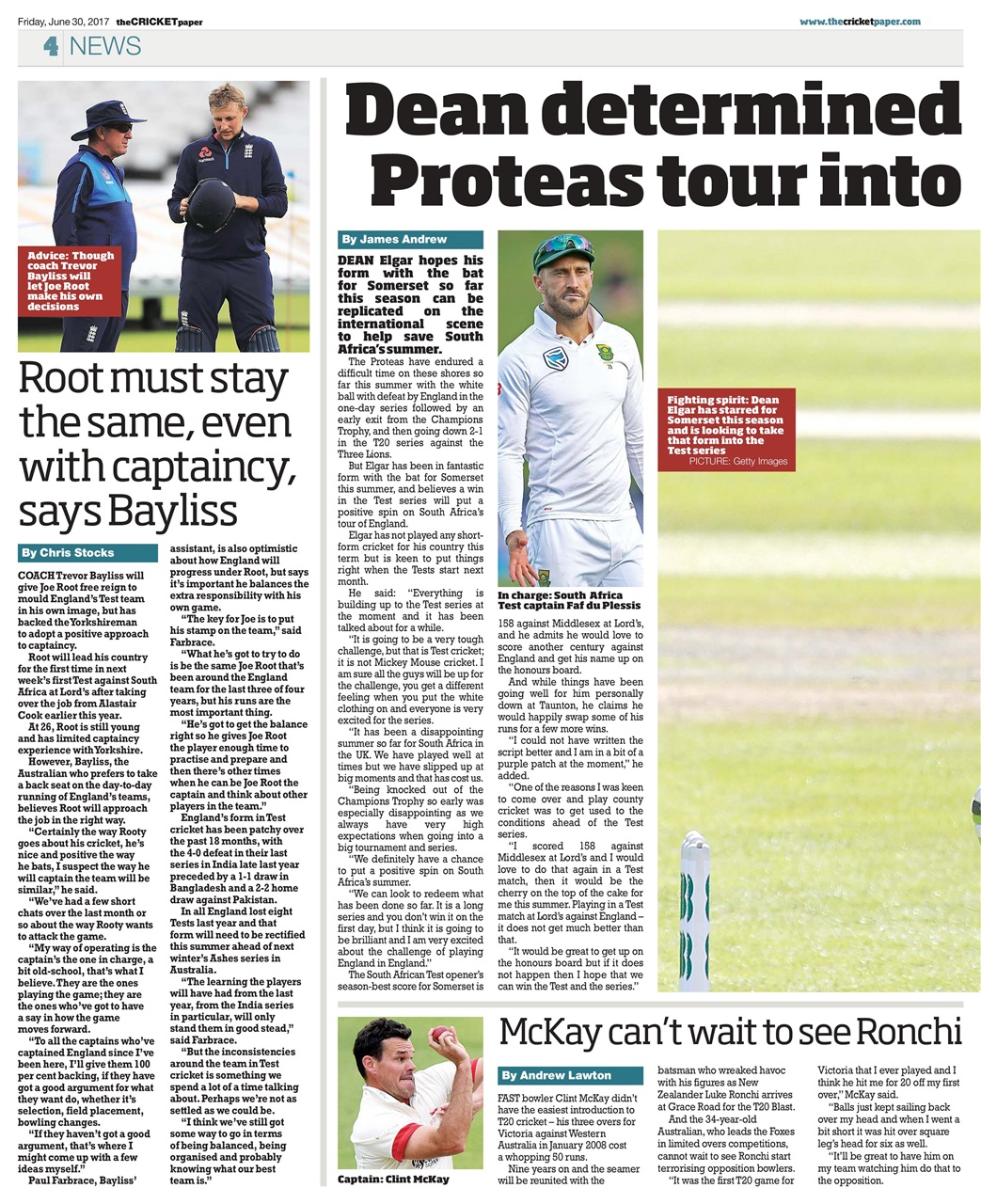 The Cricket Paper Preview Pages
