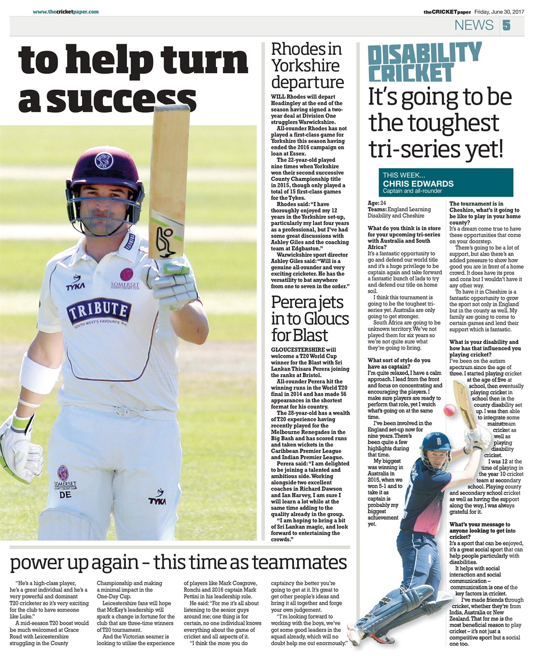 The Cricket Paper Preview Pages
