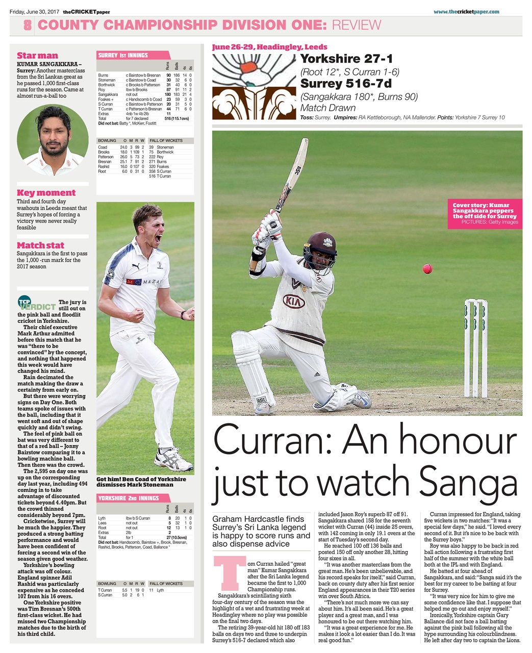 The Cricket Paper Preview Pages