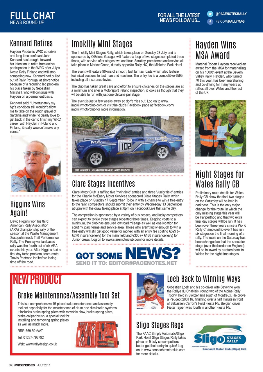 Pacenotes Rally magazine Preview Pages