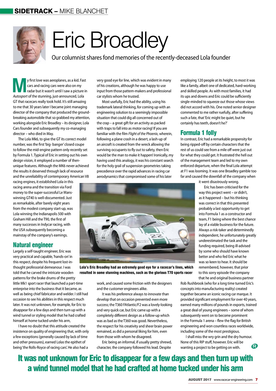 Racecar Engineering Preview Pages