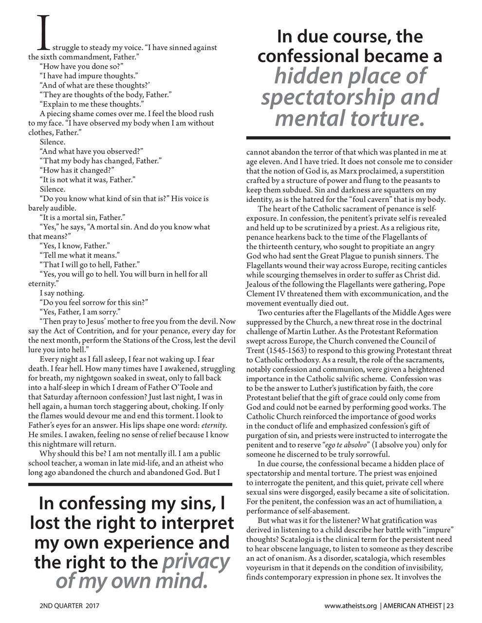 American Atheist Preview Pages