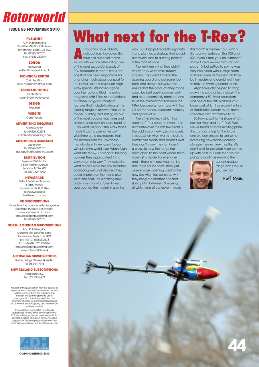 Radio Control Rotor World Preview Pages