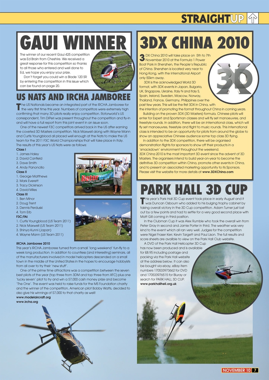 Radio Control Rotor World Preview Pages