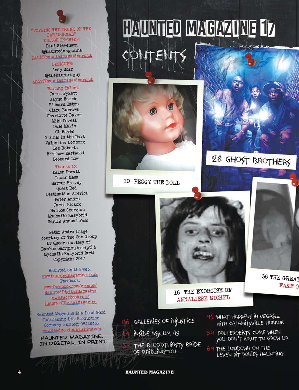 Haunted Magazine Preview Pages