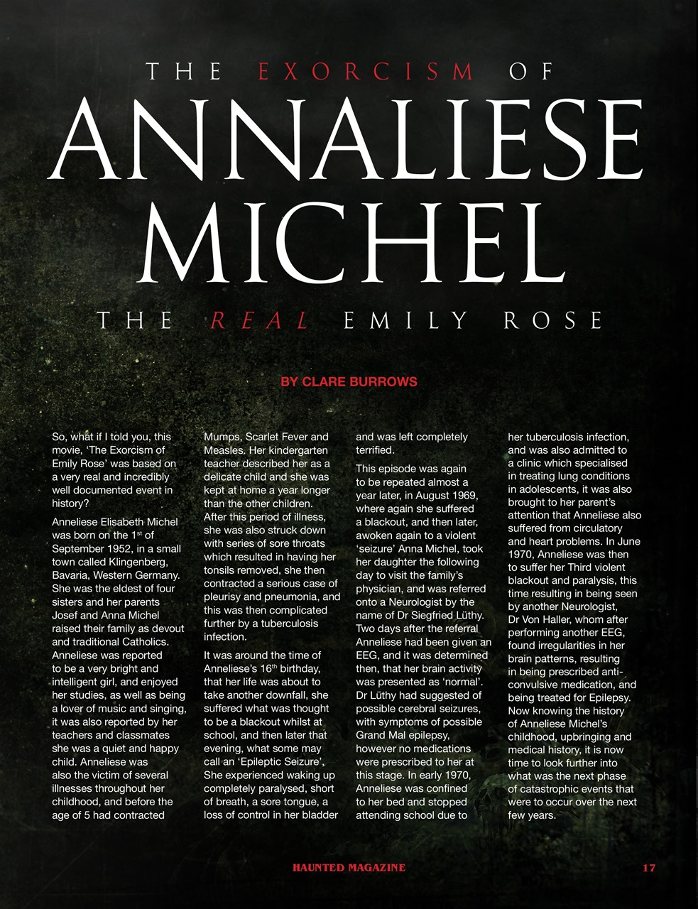 Haunted Magazine Preview Pages