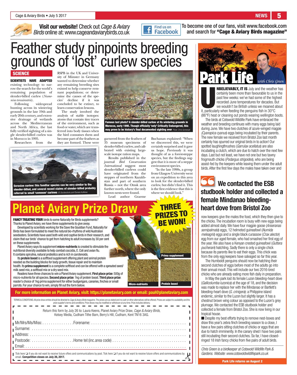 Cage & Aviary Birds Preview Pages