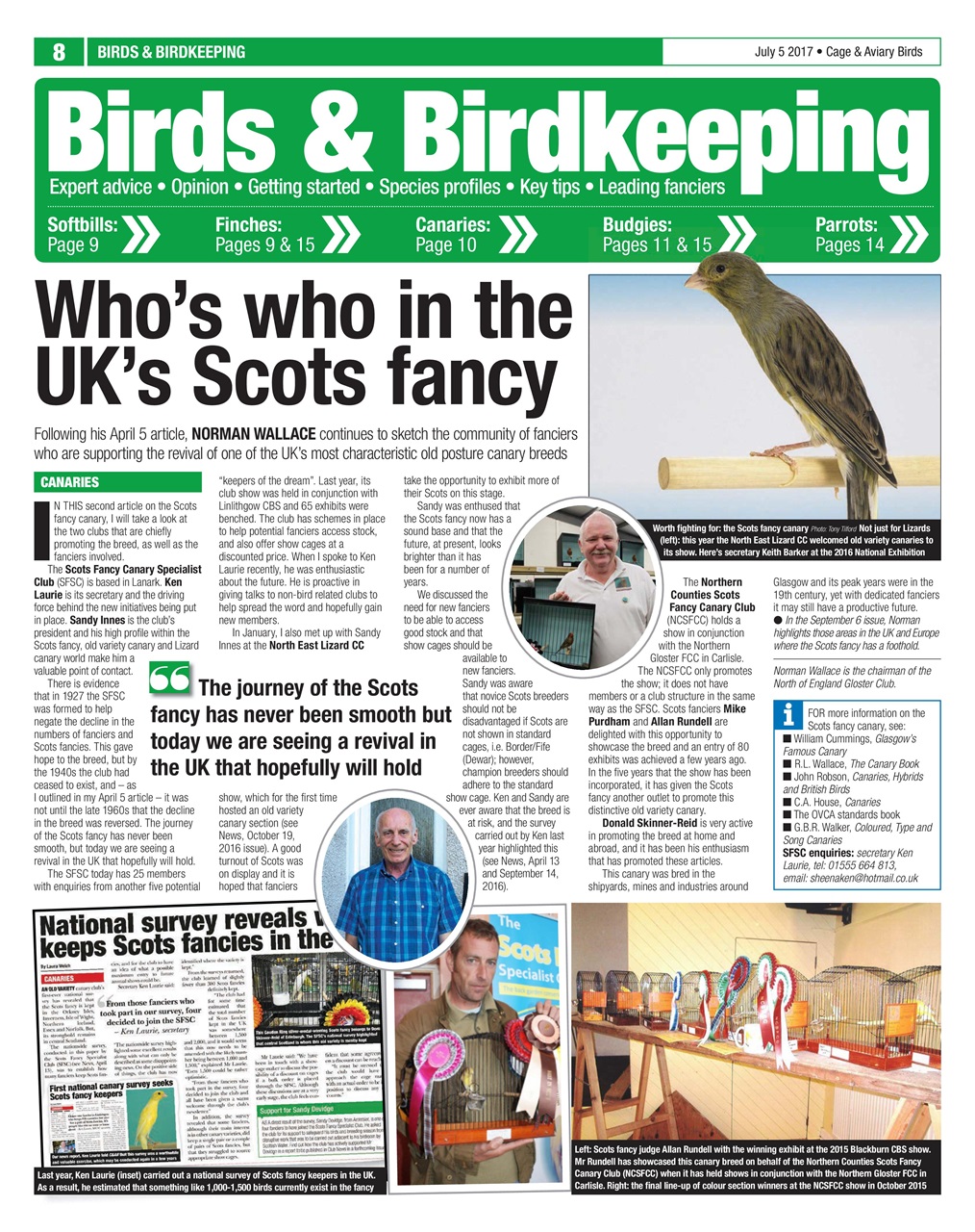 Cage & Aviary Birds Preview Pages